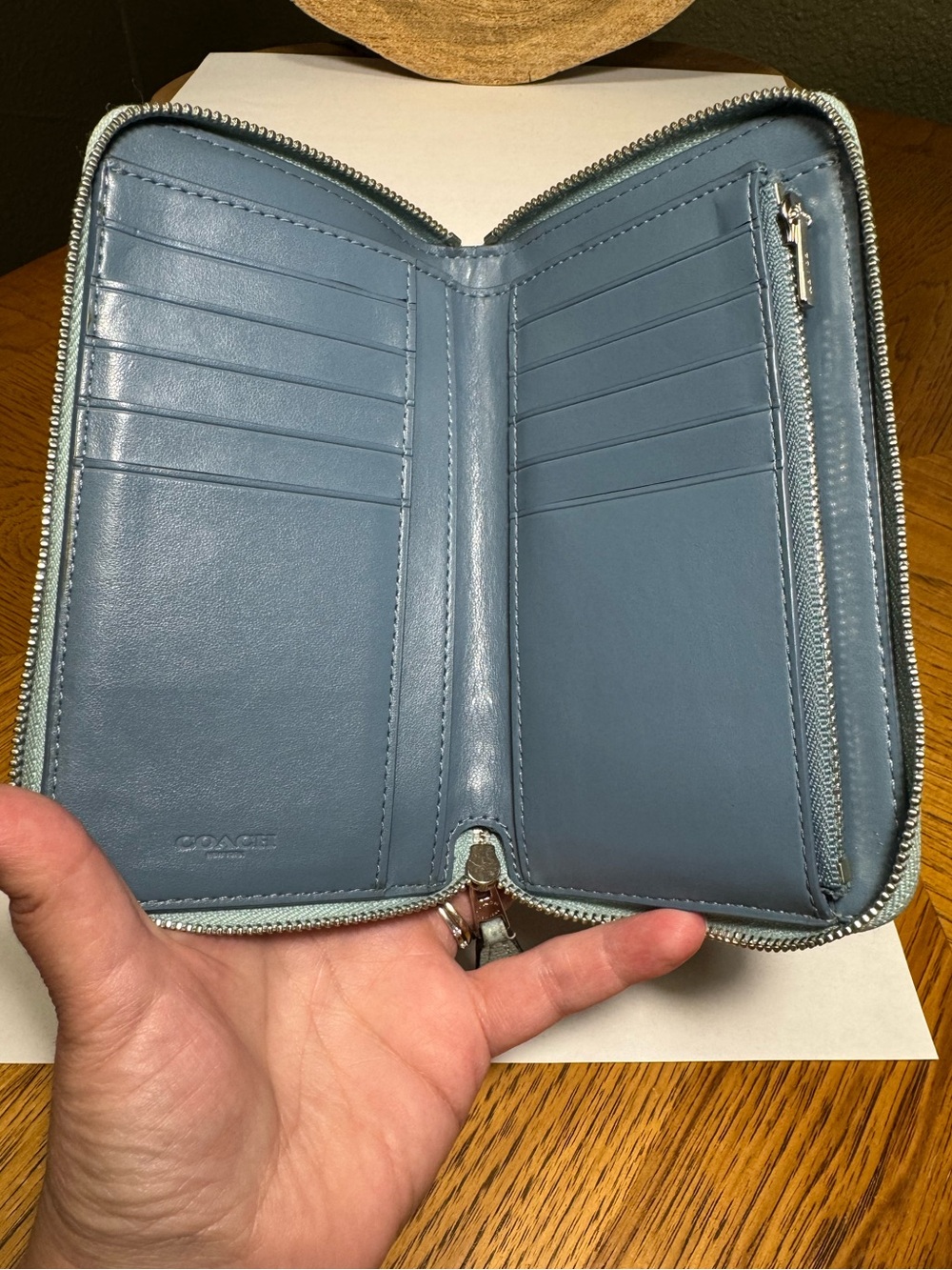 Coach Medium Western Heart Print Wallet - Picture 8 of 11